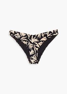 Onia - Chiara printed low-rise bikini briefs - Black - XL