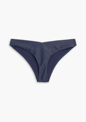 Onia - Chiara ribbed low-rise bikini briefs - Blue - S