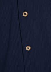 Onia - Cotton-blend seersucker shirt - Blue - S
