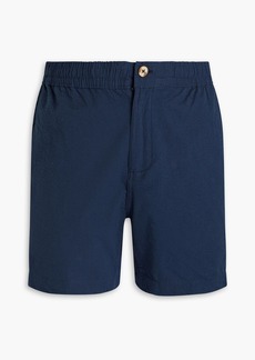 Onia - Cotton-blend seersucker shorts - Blue - S
