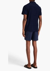 Onia - Cotton-blend seersucker shorts - Blue - S