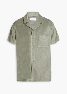 Onia - Cotton-blend terry shirt - Green - S