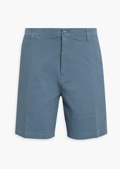 Onia - Cotton-blend twill chino shorts - Green - 32