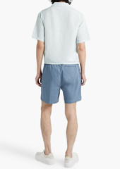 Onia - Cotton-blend twill shorts - Blue - S
