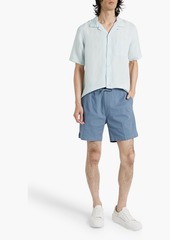 Onia - Cotton-blend twill shorts - Blue - S