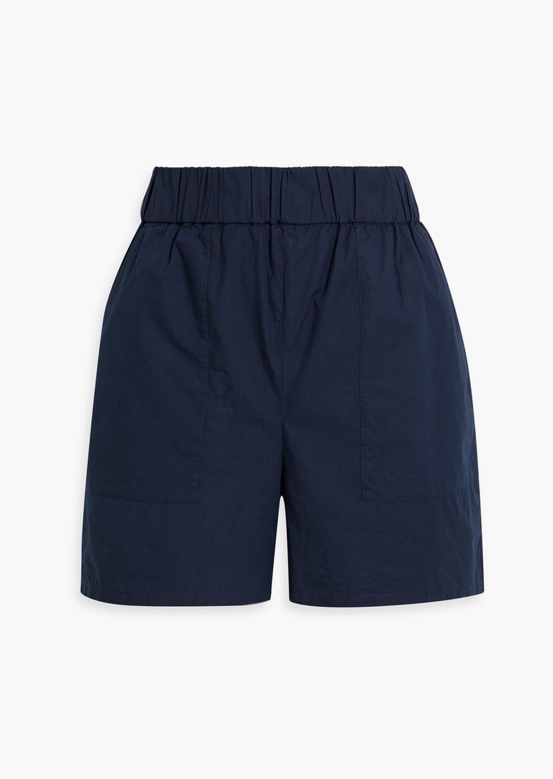 Onia - Cotton-poplin shorts - Blue - M