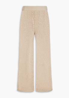Onia - Crochet-knit cotton-blend wide-leg pants - Neutral - S