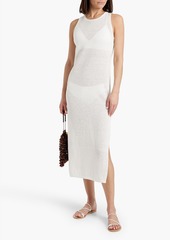 Onia - Crochet-knit linen midi dress - White - XS
