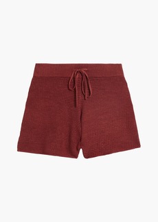 Onia - Crochet-knit linen shorts - Red - M