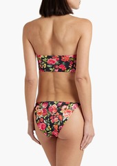 Onia - Floral-print low-rise bikini briefs - Black - S