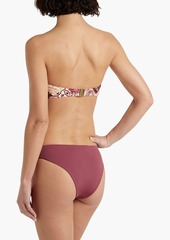 Onia - Daisy low-rise bikini briefs - Burgundy - M