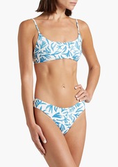 Onia - Daisy printed low-rise bikini briefs - White - XS
