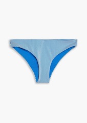 Onia - Daisy striped low-rise bikini briefs - Blue - XS