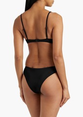 Onia - Dalia ribbed underwired bikini top - Black - XS