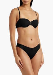 Onia - Dalia ribbed underwired bikini top - Black - L