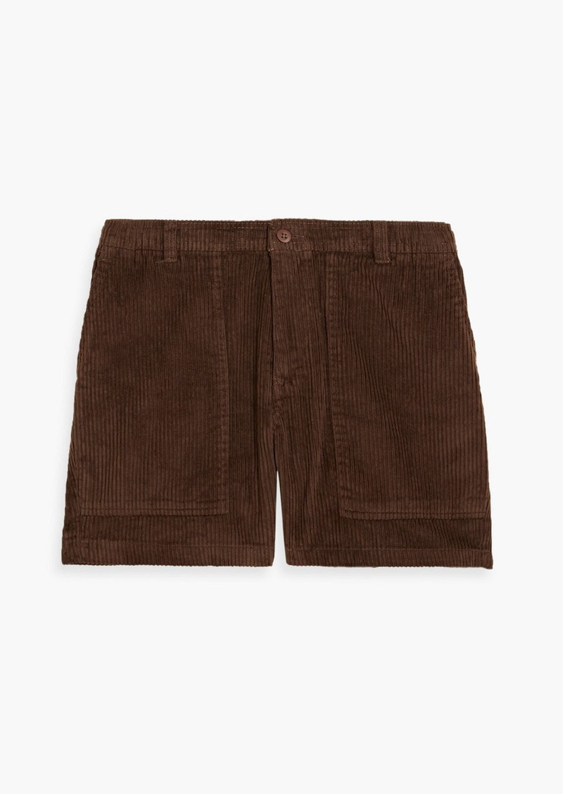 Onia - Expedition cotton-corduroy shorts - Brown - XXL