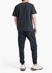 Onia - Faded French cotton-terry track pants - Black - S