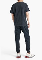 Onia - Faded French cotton-terry track pants - Blue - M