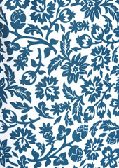 Onia - Floral-print mid-length swim shorts - Blue - S