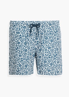 Onia - Floral-print mid-length swim shorts - Blue - S