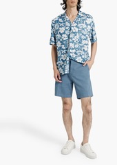 Onia - Floral-print twill shirt - Blue - L