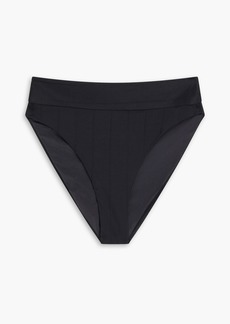 Onia - Ivy ribbed high-rise bikini briefs - Black - XS