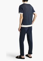 Onia - Johnny linen polo sweater - Blue - M