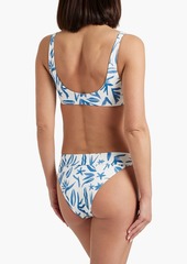 Onia - Karina printed mid-rise bikini briefs - Blue - XS
