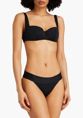 Onia - Karina ribbed mid-rise bikini briefs - Black - XS