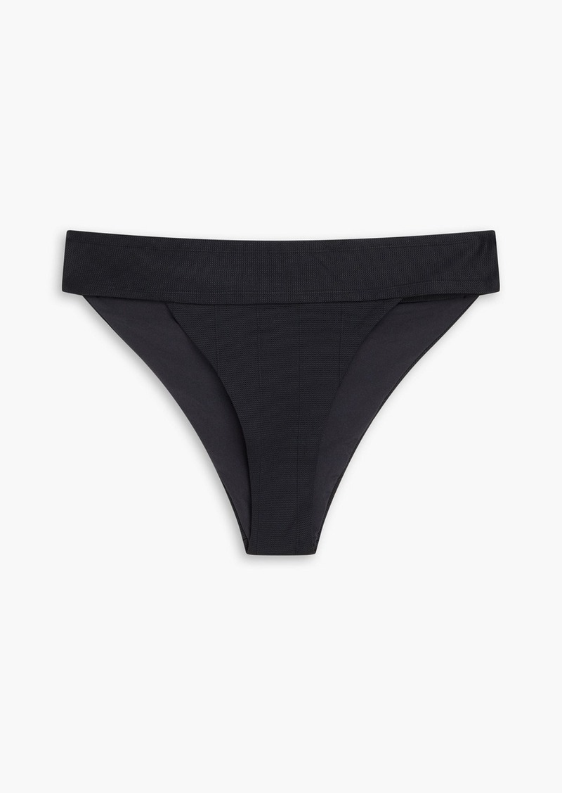 Onia - Karina ribbed mid-rise bikini briefs - Black - XS
