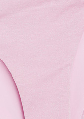 Onia - Kate metallic stretch-jersey low-rise bikini briefs - Pink - S