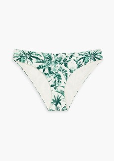 Onia - Lily printed mid-rise bikini briefs - Green - XS
