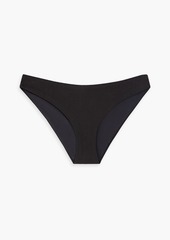 Onia - Lily stretch-piqué low-rise bikini briefs - Black - XS