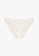 Onia - Lily stretch-piquè mid-rise bikini briefs - White - XS