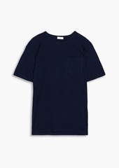 Onia - Linen-blend jersey T-shirt - Blue - XL