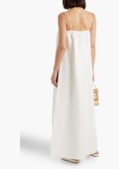 Onia - Linen-blend maxi dress - White - XL