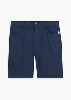 Onia - Traveler linen-blend shorts - Blue - 30