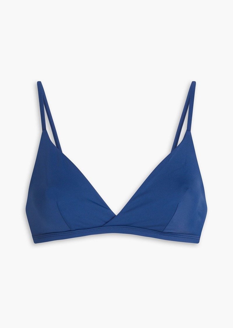 Onia - Malin triangle bikini top - Blue - M