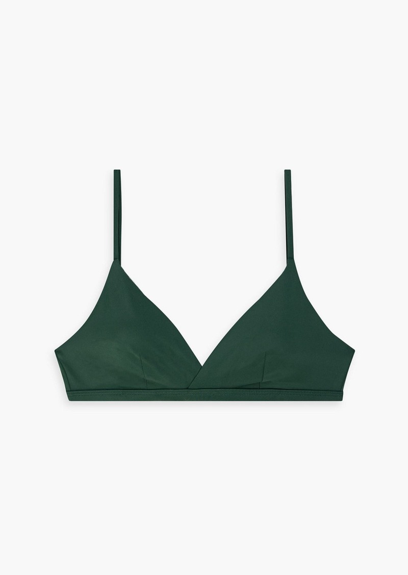 Onia - Malin triangle bikini top - Green - M