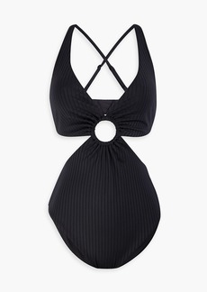 Onia - Marisole cutout ribbed swimsuit - Black - XS