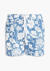 Onia - Mid-length floral-print swim shorts - Blue - XL