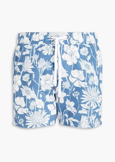Onia - Mid-length floral-print swim shorts - Blue - L