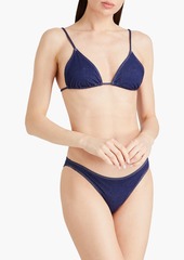 Onia - Mid-rise bikini briefs - Blue - XS