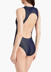 Onia - Phoebe cutout ribbed swimsuit - Blue - XS