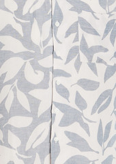 Onia - Printed linen-blend shirt - Gray - XXL