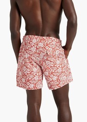 Onia - Printed mid-length swim shorts - Red - S