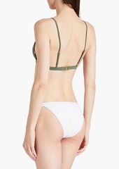 Onia - Sani triangle bikini top - Green - XS