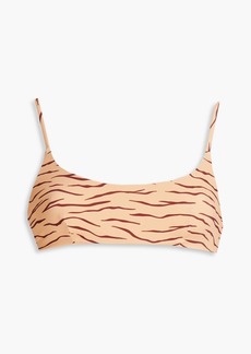 Onia - Sarita tiger-print bikini top - Neutral - S