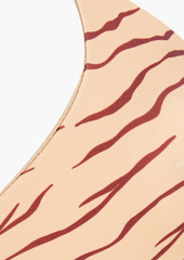 Onia - Sarita tiger-print bikini top - Neutral - L
