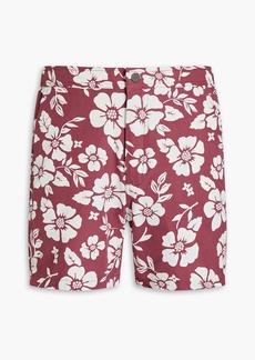 Onia - Short-length floral-print swim shorts - Burgundy - XL